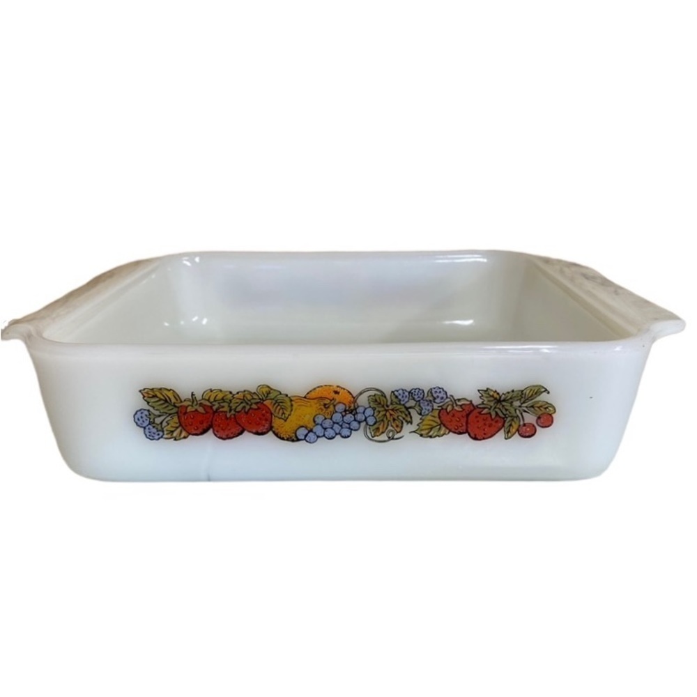 Anchor Hocking Fire King Casserole Dish 435 Harvest 8 in